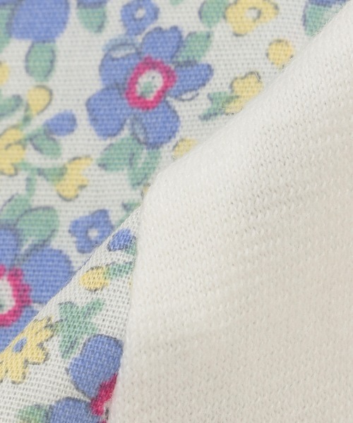 Love&Peace&Money(ラブアンドピースアンドマネー)の「小花柄ドッキングチュニック(チュニック・キッズ・ライトピンク/オフホワイト・80cm/90cm/100cm/110cm/120cm/130cm)」の8枚目の写真