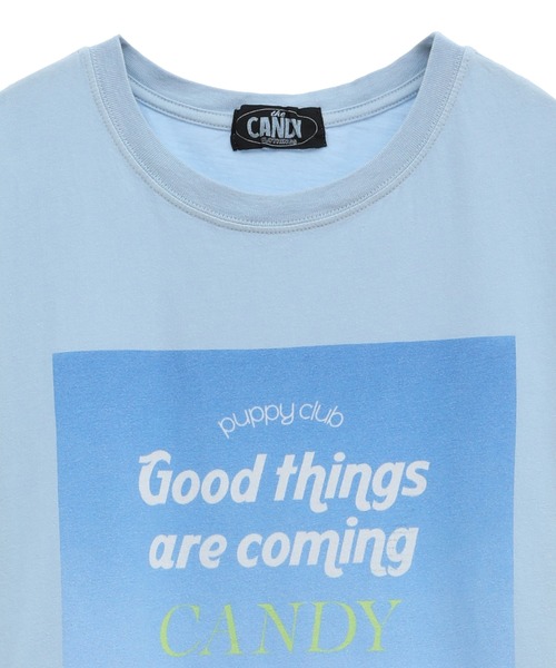 Candy Stripper(キャンディストリッパー)の「GOOD PUPPY BIG BIG Tシャツ(Tシャツ/カットソー・レディース・ピンク/オフホワイト/ライトブルー/ブラック・2)」の6枚目の写真