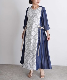 eimee law / フリルスリーブストライプシャツワンピース Eimee Law ワンピース シャツワンピース ストライプシャツ