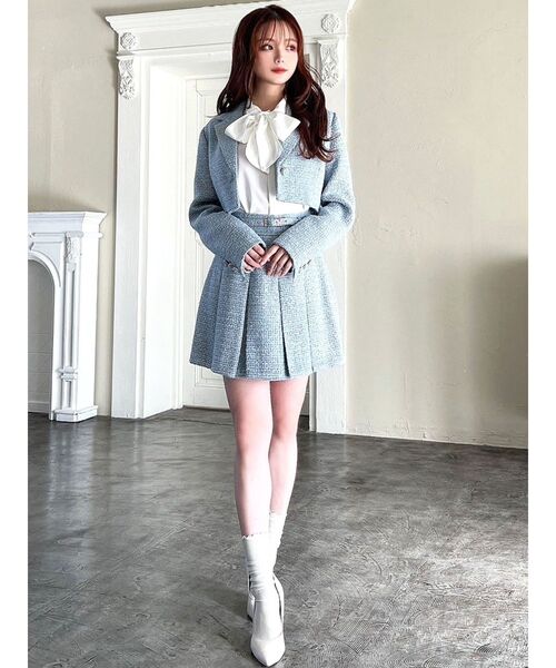 RESEXXY（リゼクシー）の「ツイードクロップドジャケット