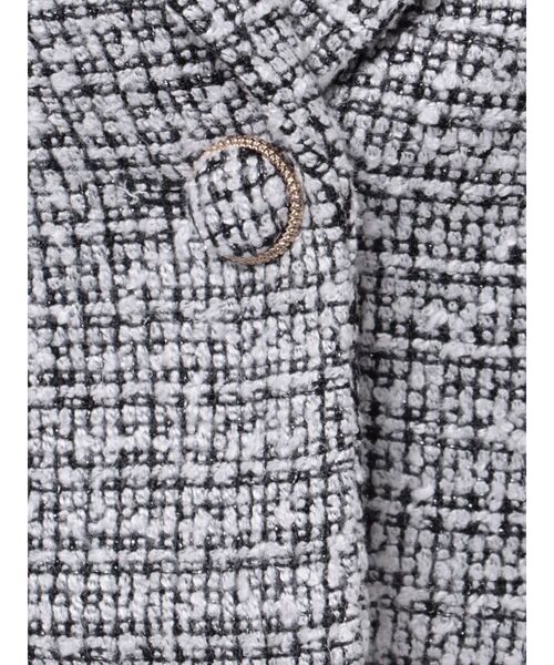 RESEXXY(リゼクシー)の「ツイードクロップドジャケット【セットアップ着用可能】(テーラードジャケット・レディース・ブルー/ブラック/アイボリー・FREE)」の10枚目の写真