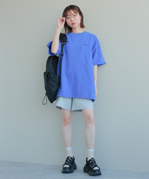 Dickies（ディッキーズ）の「【Dickies/ディッキーズ】ピグメントルーズTシャツ（Tシャツ/カットソー・レディース・ブラック/イエロー/ブルー/グリーン/ホワイト・FREE）」の20枚目の写真