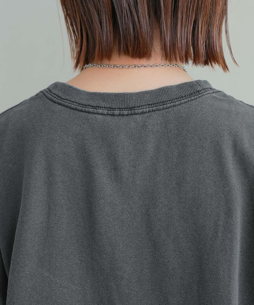 Dickies（ディッキーズ）の「【Dickies/ディッキーズ】ピグメントルーズTシャツ（Tシャツ/カットソー・レディース・ブラック/イエロー/ブルー/グリーン/ホワイト・FREE）」の16枚目の写真