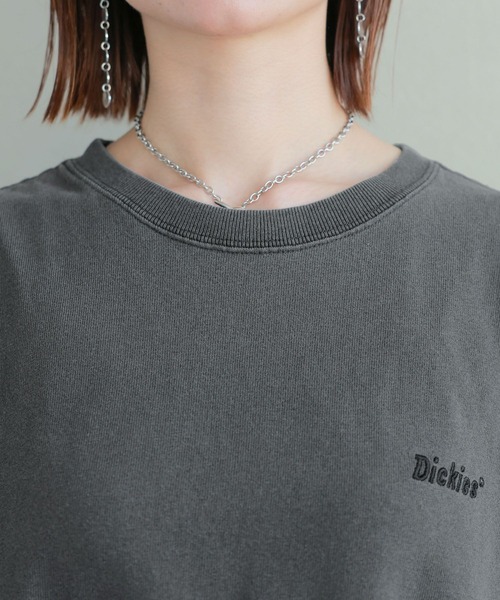 Dickies（ディッキーズ）の「【Dickies/ディッキーズ】ピグメントルーズTシャツ（Tシャツ/カットソー・レディース・ブラック/イエロー/ブルー/グリーン/ホワイト・FREE）」の15枚目の写真