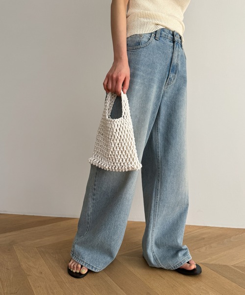 CANAL JEAN(キャナルジーン)の「El mar メッシュミニバッグ(ハンドバッグ・レディース・ブラック/オフホワイト/ブルー/イエロー・ONE SIZE)」の17枚目の写真