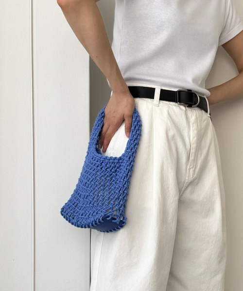 CANAL JEAN(キャナルジーン)の「El mar メッシュミニバッグ(ハンドバッグ・レディース・ブラック/オフホワイト/ブルー/イエロー・ONE SIZE)」の21枚目の写真