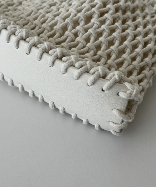 CANAL JEAN(キャナルジーン)の「El mar メッシュミニバッグ(ハンドバッグ・レディース・ブラック/オフホワイト/ブルー/イエロー・ONE SIZE)」の9枚目の写真