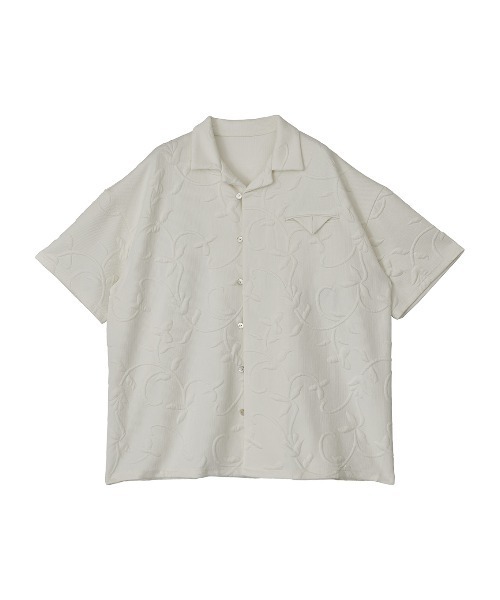 Ameri（アメリ）の「MATELASSE OPEN COLLAR SHIRT（シャツ