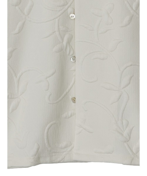 Ameri（アメリ）の「MATELASSE OPEN COLLAR SHIRT（シャツ