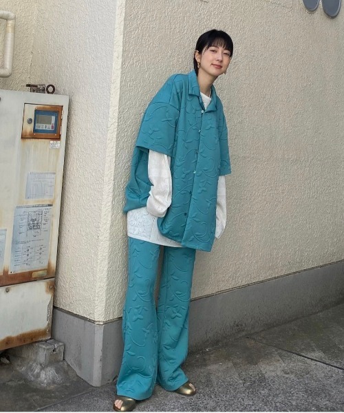 新品Ameri　MATELASSE OPEN COLLAR SHIRT Ameri（アメリ）の「MATELASSE OPEN COLLAR SHIRT（シャツ
