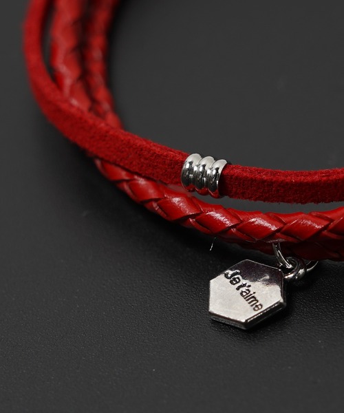 unisex】本革 チャーム レザーブレスレット / Leather Charms