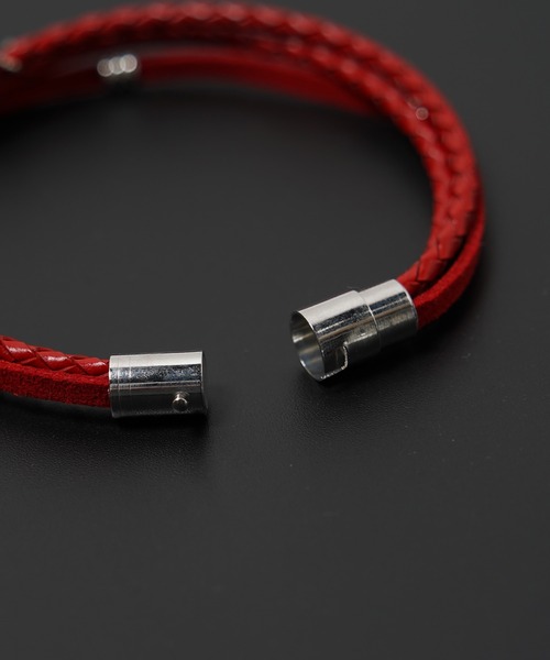 unisex】本革 チャーム レザーブレスレット / Leather Charms Leather