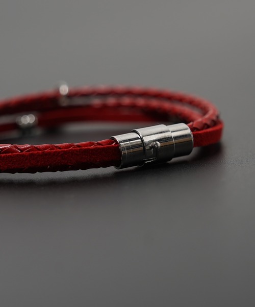 unisex】本革 チャーム レザーブレスレット / Leather Charms Leather