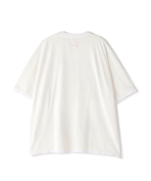 DANKE SCHON（ダンケシェーン）の「DankeSchon/ダンケシェーン/CIGARETTE DOLMAN S/S Tシャツ（Tシャツ/カットソー・レディース・チャコールグレー/ホワイト・L/M）」の7枚目の写真
