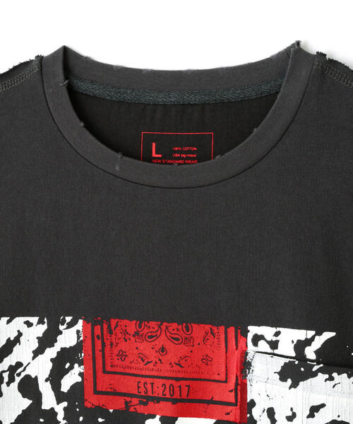 DANKE SCHON（ダンケシェーン）の「DankeSchon/ダンケシェーン/CIGARETTE DOLMAN S/S Tシャツ（Tシャツ/カットソー・レディース・チャコールグレー/ホワイト・L/M）」の16枚目の写真