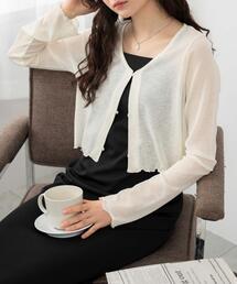 WEGO | WEGO/【24年春夏新作】シアーカーディガン(カーディガン/ボレロ)