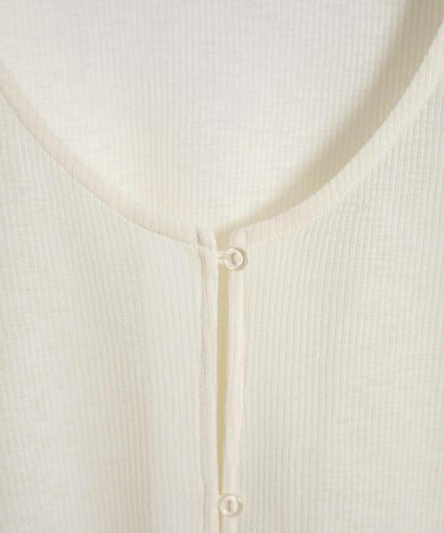 WEGO（ウィゴー）の「WEGO/シアーカーディガン（カーディガン/ボレロ・レディース・ブラック/アイボリー・FREE）」の8枚目の写真