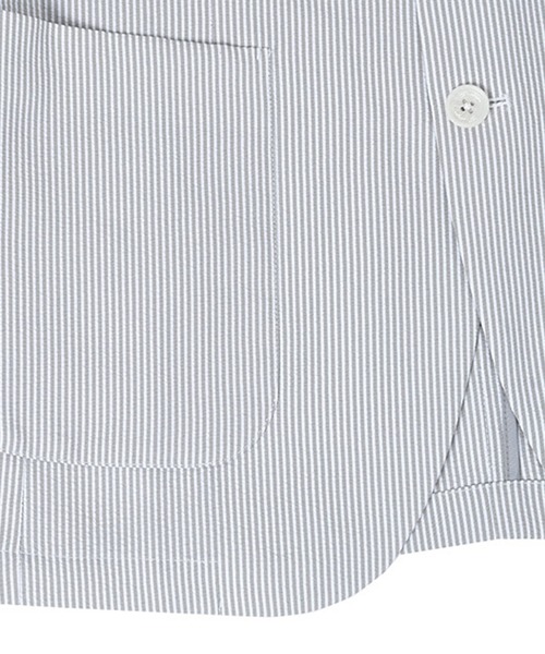 g-stage（ジーステージ）の「春夏シアサッカー速乾洗える軽量ジャケット　ジ－ステ－ジ（テーラードジャケット・メンズ・ネイビー/ライトグレー・44/46/48/50）」の12枚目の写真