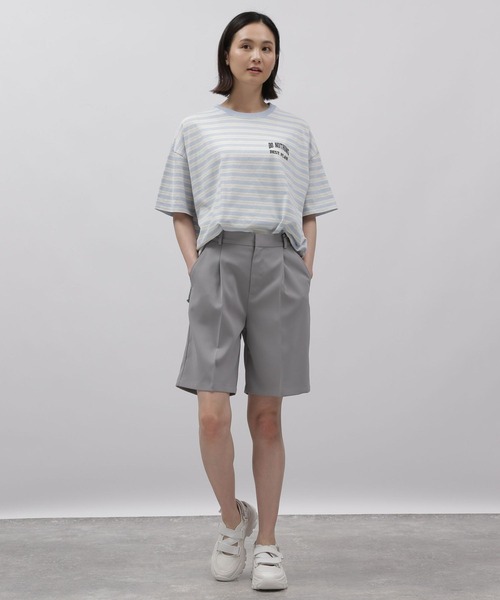 LAKOLE（ラコレ）の「ボーダー刺繍TEE / 115396（Tシャツ/カットソー・レディース・ブラウン系/アイボリー系2/ブルー系2・SMALL/MEDIUM）」の15枚目の写真