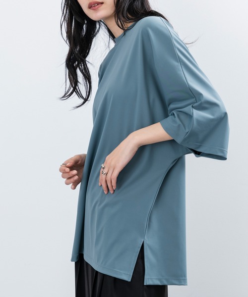 JUNRED（ジュンレッド）の「ドルマンビックTシャツ（Tシャツ/カットソー・メンズ・ブラック/ブルー系その他4/ホワイト/ピンク・L/M/S）」の4枚目の写真