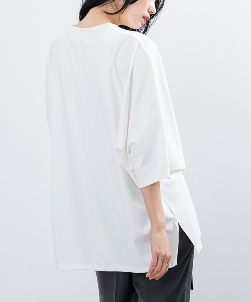 JUNRED（ジュンレッド）の「ドルマンビックTシャツ（Tシャツ/カットソー・メンズ・ブラック/ブルー系その他4/ホワイト/ピンク・L/M/S）」の8枚目の写真