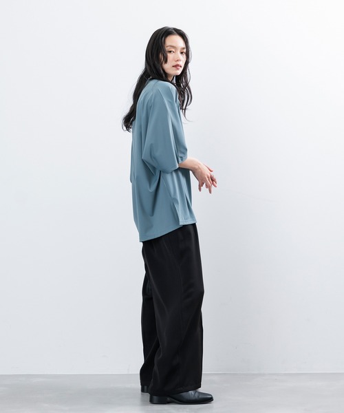 JUNRED（ジュンレッド）の「ドルマンビックTシャツ（Tシャツ/カットソー・メンズ・ブラック/ブルー系その他4/ホワイト/ピンク・L/M/S）」の19枚目の写真