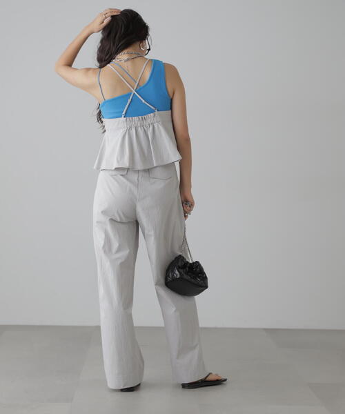 FREE'S MART（フリーズマート）の「タフランタックペプラムキャミソール（ベスト・レディース・グレー/ベージュ・FREE）」の4枚目の写真