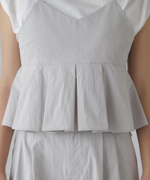 FREE'S MART（フリーズマート）の「タフランタックペプラムキャミソール（ベスト・レディース・グレー/ベージュ・FREE）」の10枚目の写真