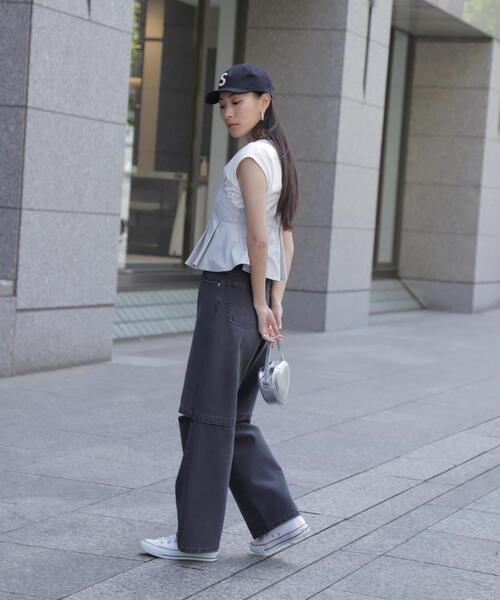 FREE'S MART（フリーズマート）の「タフランタックペプラムキャミソール（ベスト・レディース・グレー/ベージュ・FREE）」の16枚目の写真