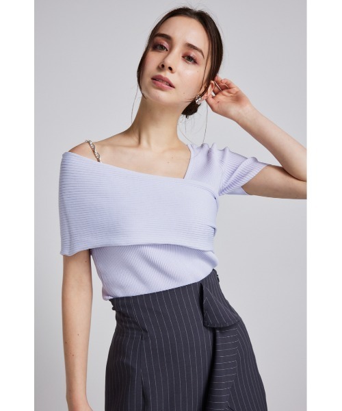 DRIES VAN NOTEN メリノウールサマーニット M アシンメトリー DRIES VAN NOTEN メリノウールサマーニット M アシンメトリー