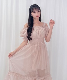 Honey Cinnamon（ハニーシナモン）の「ティアードフリルワンピース