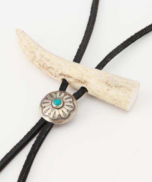 BEAMS BOY（ビームスボーイ）の「YUKETEN / Leather Tie（ネックレス・レディース・ブラック・ONE SIZE）」の5枚目の写真