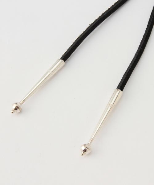 BEAMS BOY（ビームスボーイ）の「YUKETEN / Leather Tie（ネックレス・レディース・ブラック・ONE SIZE）」の6枚目の写真