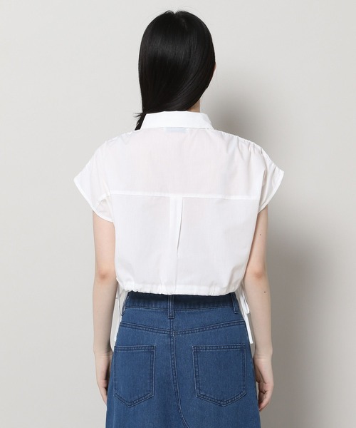 3.3 Field Trip (3.3フィールドトリップ)の「3.3 Field Trip/ドロストクロップシャツ(シャツ/ブラウス・レディース・ブルー/ホワイト・FREE)」の19枚目の写真