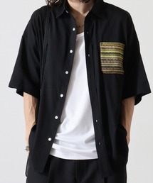 バルファスレースポケット ブロード ビッグシャツ