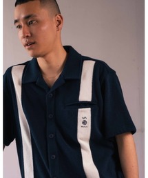 RVCA メンズ 【ALL TIME COLLECTION】 ALLTIME TERRY HS SHIRT ショートスリーブシャツ 【2024年夏モデル】/ルーカテリークロスオープンカラーシャツ
