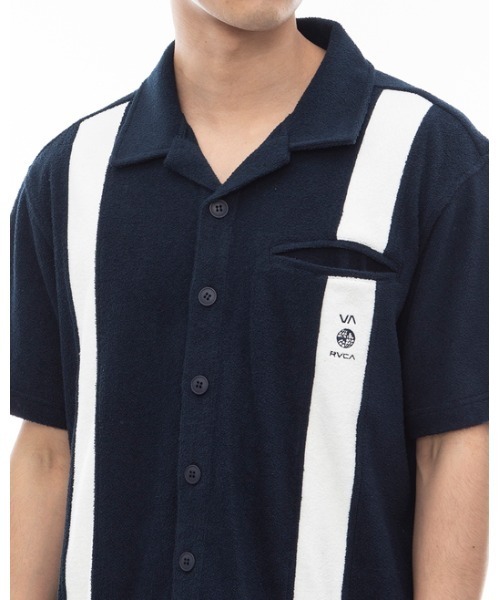 RVCA(ルーカ)の「RVCA メンズ 【ALL TIME COLLECTION】 ALLTIME TERRY HS SHIRT ショートスリーブシャツ 【2024年夏モデル】/ルーカテリークロスオープンカラーシャツ(シャツ/ブラウス・メンズ・オフホワイト/ブラック/ネイビー・SMALL/MEDIUM/LARGE)」の22枚目の写真