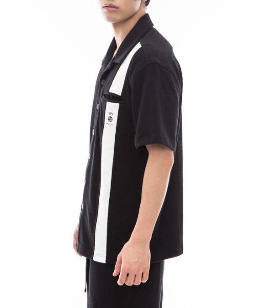 RVCA(ルーカ)の「RVCA メンズ 【ALL TIME COLLECTION】 ALLTIME TERRY HS SHIRT ショートスリーブシャツ 【2024年夏モデル】/ルーカテリークロスオープンカラーシャツ(シャツ/ブラウス・メンズ・オフホワイト/ブラック/ネイビー・SMALL/MEDIUM/LARGE)」の5枚目の写真