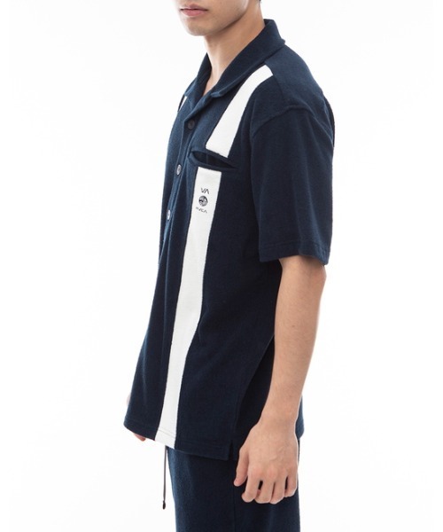 RVCA(ルーカ)の「RVCA メンズ 【ALL TIME COLLECTION】 ALLTIME TERRY HS SHIRT ショートスリーブシャツ 【2024年夏モデル】/ルーカテリークロスオープンカラーシャツ(シャツ/ブラウス・メンズ・オフホワイト/ブラック/ネイビー・SMALL/MEDIUM/LARGE)」の18枚目の写真