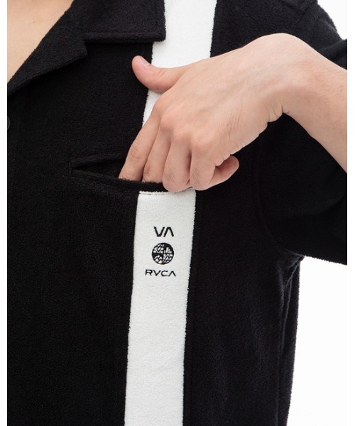 RVCA(ルーカ)の「RVCA メンズ 【ALL TIME COLLECTION】 ALLTIME TERRY HS SHIRT ショートスリーブシャツ 【2024年夏モデル】/ルーカテリークロスオープンカラーシャツ(シャツ/ブラウス・メンズ・オフホワイト/ブラック/ネイビー・SMALL/MEDIUM/LARGE)」の14枚目の写真