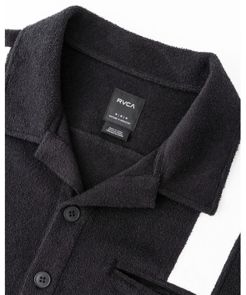 RVCA(ルーカ)の「RVCA メンズ 【ALL TIME COLLECTION】 ALLTIME TERRY HS SHIRT ショートスリーブシャツ 【2024年夏モデル】/ルーカテリークロスオープンカラーシャツ(シャツ/ブラウス・メンズ・オフホワイト/ブラック/ネイビー・SMALL/MEDIUM/LARGE)」の12枚目の写真
