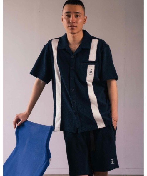 RVCA(ルーカ)の「RVCA メンズ 【ALL TIME COLLECTION】 ALLTIME TERRY HS SHIRT ショートスリーブシャツ 【2024年夏モデル】/ルーカテリークロスオープンカラーシャツ(シャツ/ブラウス・メンズ・オフホワイト/ブラック/ネイビー・SMALL/MEDIUM/LARGE)」の20枚目の写真