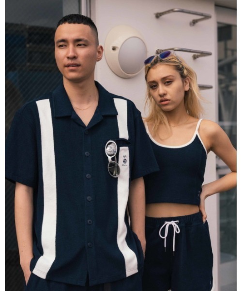 RVCA(ルーカ)の「RVCA メンズ 【ALL TIME COLLECTION】 ALLTIME TERRY HS SHIRT ショートスリーブシャツ 【2024年夏モデル】/ルーカテリークロスオープンカラーシャツ(シャツ/ブラウス・メンズ・オフホワイト/ブラック/ネイビー・SMALL/MEDIUM/LARGE)」の11枚目の写真