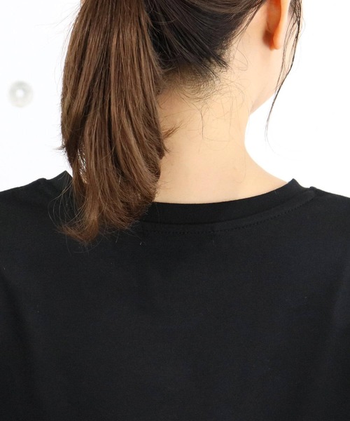 tiptop(ティップトップ)の「リボンモチーフロゴTシャツ(Tシャツ/カットソー・レディース・ベージュ/ブラック/オフホワイト・FREE)」の12枚目の写真