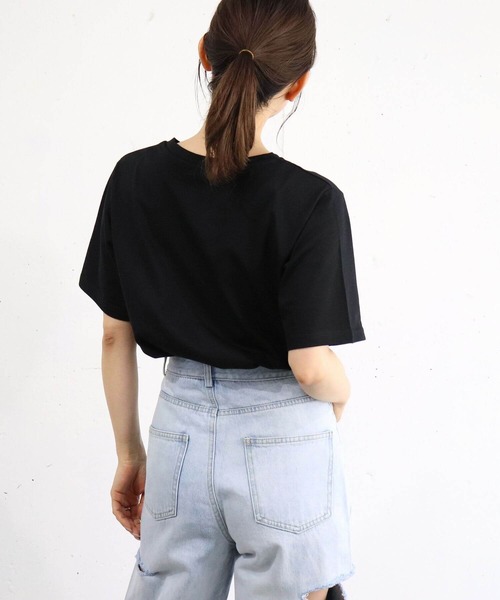 tiptop(ティップトップ)の「リボンモチーフロゴTシャツ(Tシャツ/カットソー・レディース・ベージュ/ブラック/オフホワイト・FREE)」の20枚目の写真