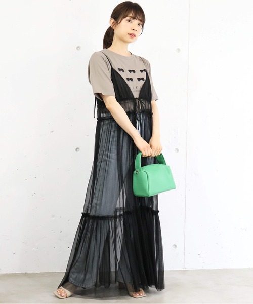 tiptop(ティップトップ)の「リボンモチーフロゴTシャツ(Tシャツ/カットソー・レディース・ベージュ/ブラック/オフホワイト・FREE)」の15枚目の写真