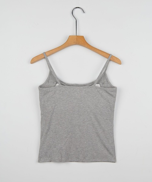 3.3 Field Trip （3.3フィールドトリップ）の「3.3 Field Trip／ボタンTOP（カップ付）（キャミソール・レディース・アイボリー/グレー/ブラック・FREE）」の9枚目の写真