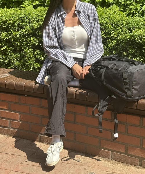 3.3 Field Trip （3.3フィールドトリップ）の「3.3 Field Trip／ボタンTOP（カップ付）（キャミソール・レディース・アイボリー/グレー/ブラック・FREE）」の8枚目の写真