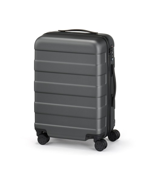 無印良品(ムジルシリョウヒン)の「バーを自由に調節できる ハードキャリーケース(36L)(スーツケース/キャリーバッグ・レディース・ブラック/グレー・FREE)」の2枚目の写真