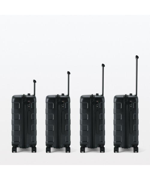 無印良品(ムジルシリョウヒン)の「バーを自由に調節できる ハードキャリーケース(36L)(スーツケース/キャリーバッグ・レディース・ブラック/グレー・FREE)」の12枚目の写真